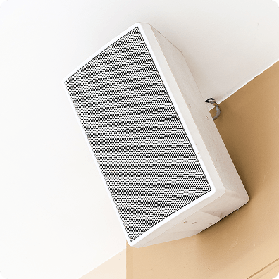 Wall mounted PA Systems in School